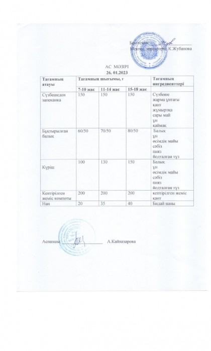 menu 16