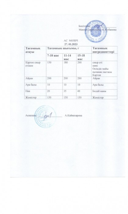menu 17