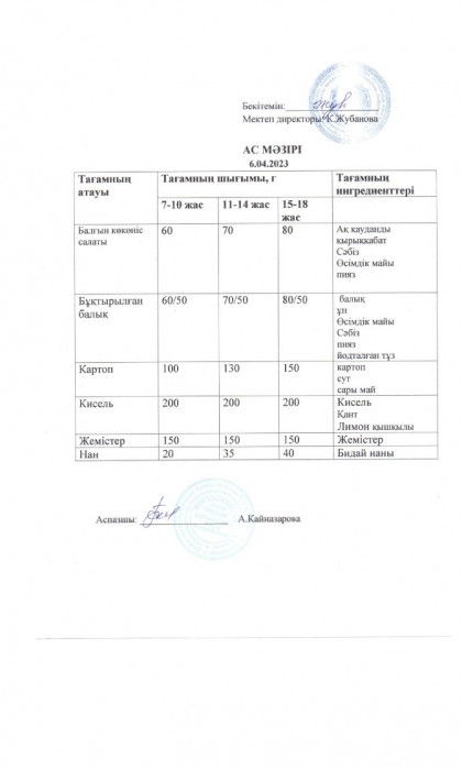 menu 30