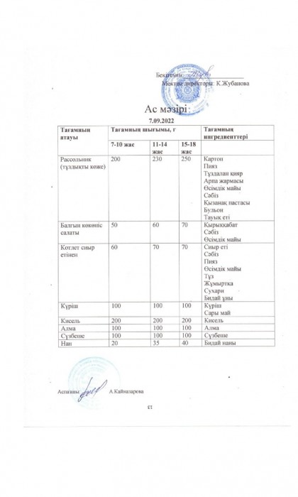 menu 40